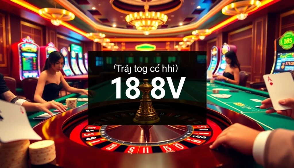 Experience the excitement of online casino gaming at trang chủ 188V with vibrant roulette and poker action.